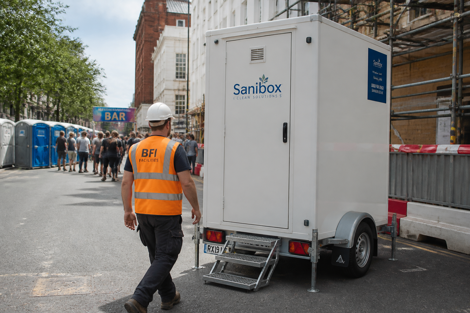Location container sanitaire : solutions pour chantiers et événements