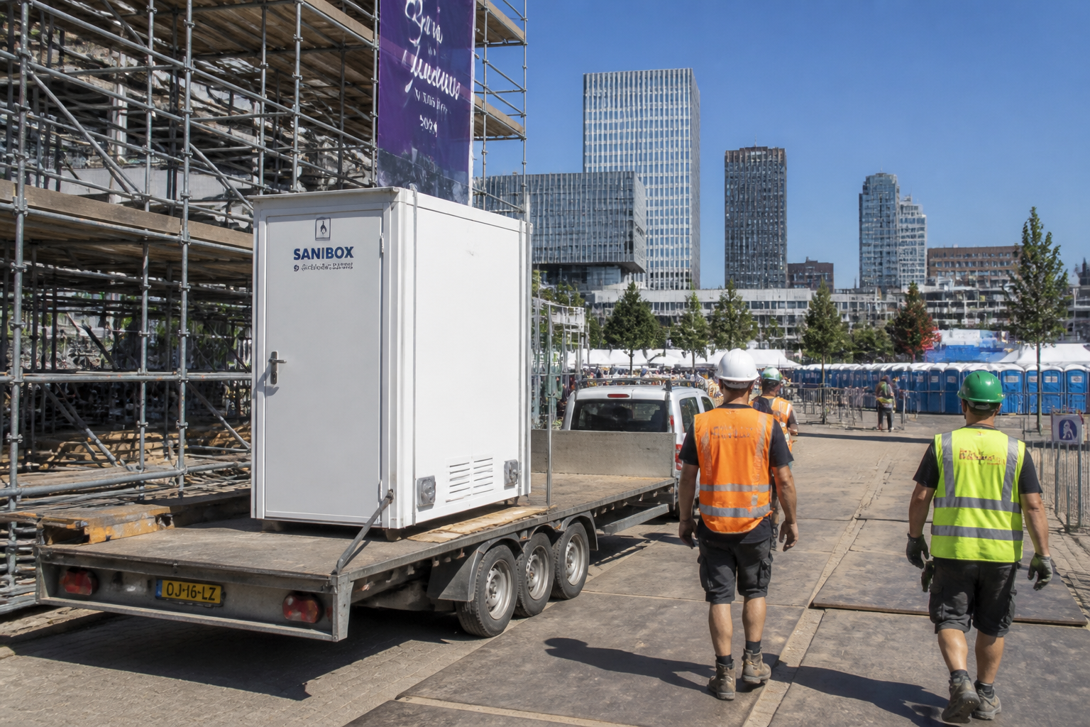 Location container sanitaire : solutions pour chantiers et événements
